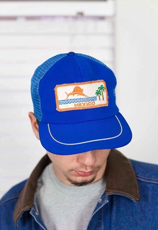 VINTAGE SWORDFISH TRUCKER CAP LOGO 90S ONE SIZE 2.8
