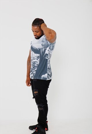 MLK ALL OVER PRINT GRAPHIC TSHIRT