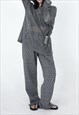 WOMEN'S GRID SHIRT AUTUMN LONG-SLEEVED T-SHIRT S VOL.2
