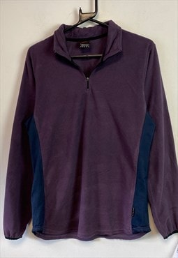 Vintage 90s Purple Nike Quarter zip Fleece Women's Large