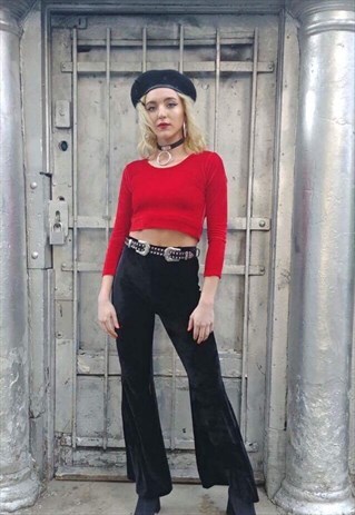 RED VELVET CROP TOP