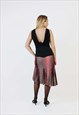 VINTAGE 90S OLD MONEY DOTS MIDI SKIRT