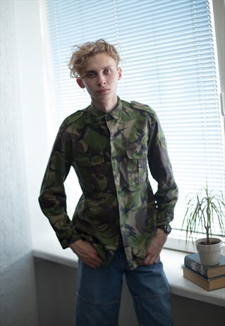 VINTAGE GREEN/BROWN CAMO JACKET