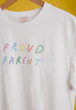 ROR Unisex White 'Proud Parent' T-Shirt