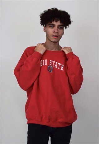 VINTAGE 90'S OHIO STATE RED SWEATSHIRT