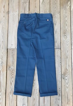 Vintage Dickies Trousers Blue Made In USA. 