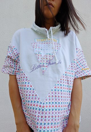 VINTAGE OVERSIZED LOTTO SHORT SLEEVES SWEAT