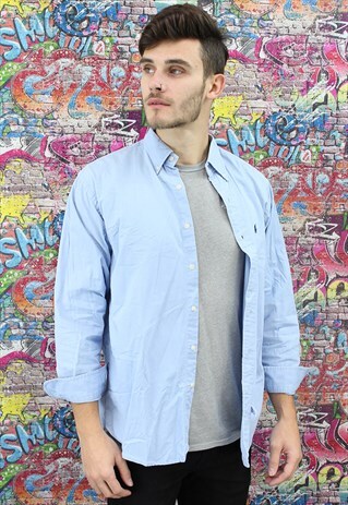 VINTAGE 90S RALPH LAUREN SHIRT. UNISEX