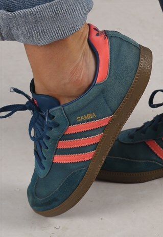 ADIDAS SAMBA SUEDE TRAINERS UK 5.5 (D4K)