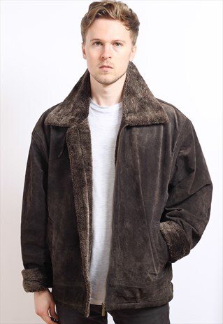 VINTAGE SUEDE AVIATOR JACKET