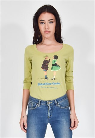 MOSCHINO GREEN CASUAL SHIRT
