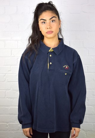 VINTAGE 90'S 1/4 BUTTON SWEATSHIRT