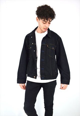 VINTAGE 90'S LEVI BLACK DENIM JACKET