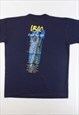VINTAGE UB40 1993 WORLD TOUR SINGLE STITCH TEE - BLUE XL