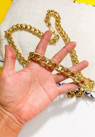 1980'S CHUNKY GOLD CHAIN BELT