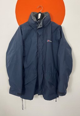 Berghaus Gore-Tex Fully Lined Raincoat Navy Blue Medium