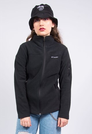 COLUMBIA VINTAGE 90'S BLACK FLEECE JACKET
