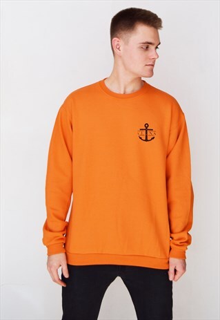 ORANGE V.L.N.S ANCHOR SWEATSHIRT