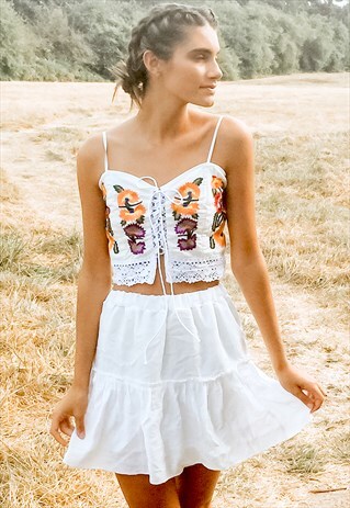FLORAL CROCHET CO-ORD TWIN SET