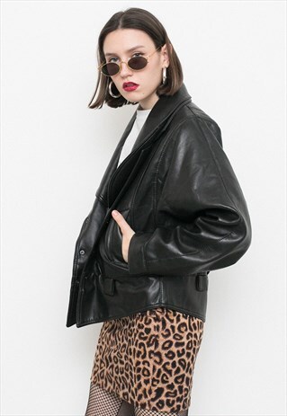 BLACK LEATHER JACKET