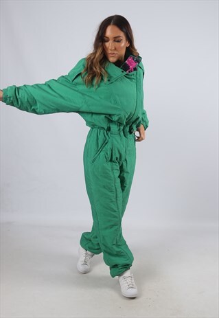 VINTAGE BITING FULL SKI SUIT SNOW SPORTS UK 16 XL (FL2I)