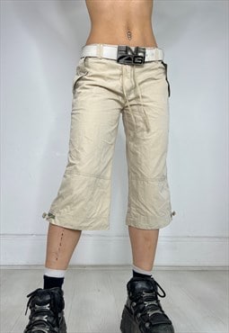 Vintage Y2k Jorts Cargo Shorts Capri Trousers Utility 