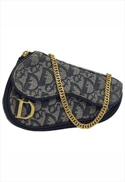 Vintage Dior Saddle monogram Wallet Reworked, WOC