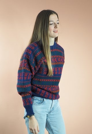 VINTAGE MULTI WOOL JUMPER
