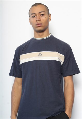 VINTAGE KAPPA LOGO T-SHIRT BLUE