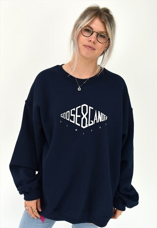 G&G UNISEX NAVY DIAMOND SWEAT