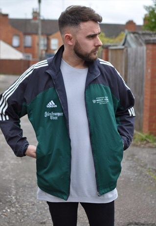 VINTAGE 90'S ADIDAS SPORTS WINDBREAKER TRACK JACKET