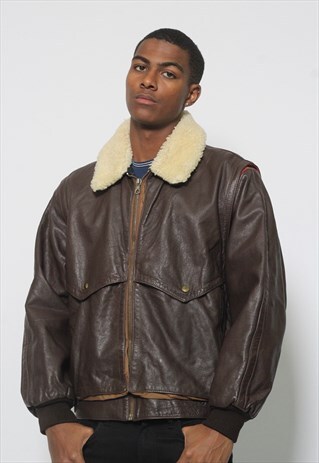 VINTAGE RARE C.P. COMPANY LEATHER AVIATOR/ JACKET