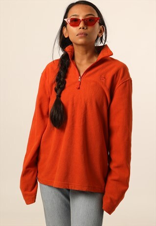 VINTAGE STARTER EMBROIDERED LOGO WAFFLE 1/4 ZIP SWEATSHIRT