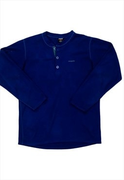 Patagonia Fleece button up deep blue