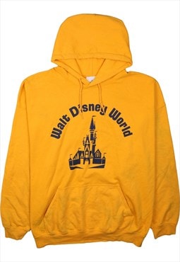 Vintage 90's Disney Hoodie Walt Disney World Pullover Yellow