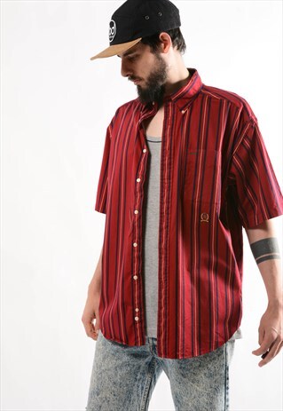 VINTAGE TOMMY HILFIGER STRIPE SHIRT.