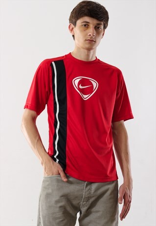 VINTAGE NIKE SHIRT 90S RED BIG LOGO