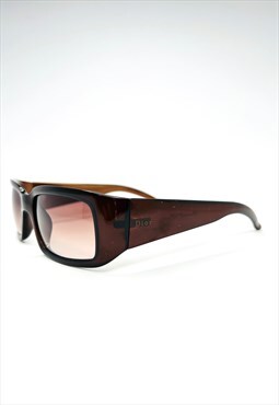 Christian Dior Milan Sunglasses Rectangle Chunky Brown