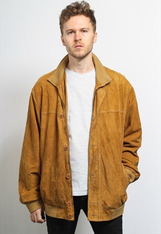 VINTAGE SUEDE BOMBER JACKET