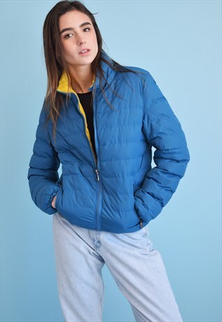 VINTAGE 90'S RETRO SPORTS PUFFER PADDED JACKET