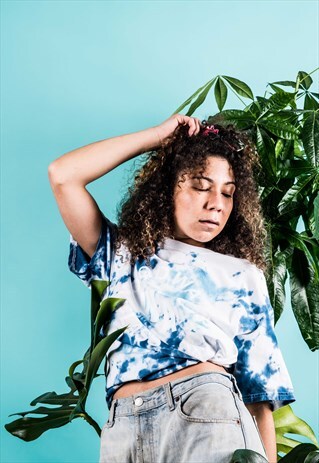 VINTAGE BLUE TIE-DYE T-SHIRT