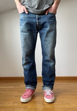 Vintage LEVIS 501 Jeans Denim Pants 90s Washed Blue