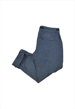 Vintage Y2K Tommy Hilfiger Denim Cargo Pants Blue W26 L34