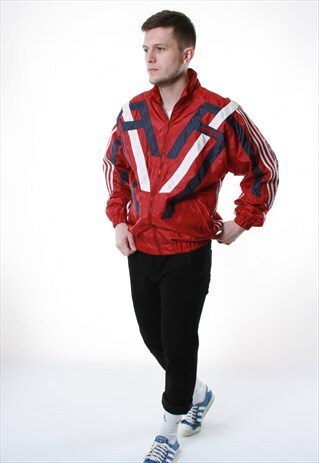 90S VINTAGE ADIDAS SHELL OLDSCHOOL RARE JACKET 13428