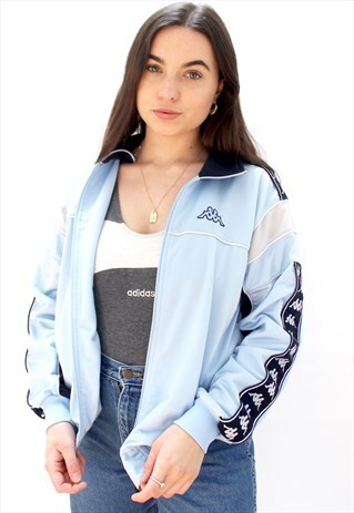 90'S RETRO BABY BLUE TRACK JACKET