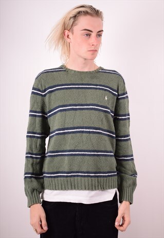 POLO RALPH LAUREN MENS VINTAGE JUMPER SWEATER LARGE 90S