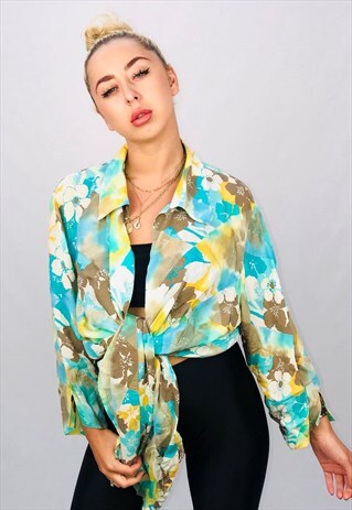 VINTAGE OVERSIZED PATTERN SHIRT