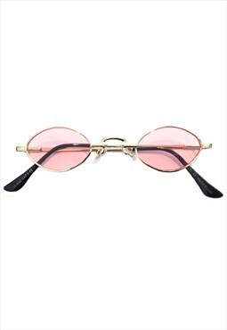 Small Oval Pink Sunglasses