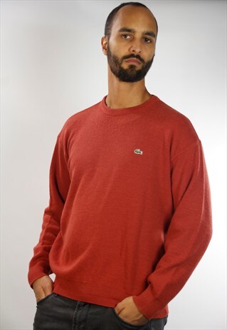 LACOSTE JUMPER / ORANGE VINTAGE SWEATER