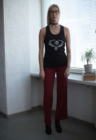 VINTAGE 90'S BLACK COTTON VEST